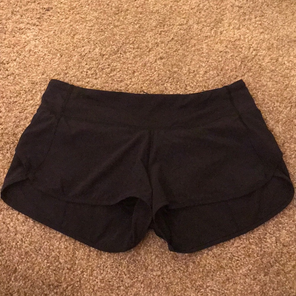 Lululemon Black Run Times (4-Way Stretch) Short